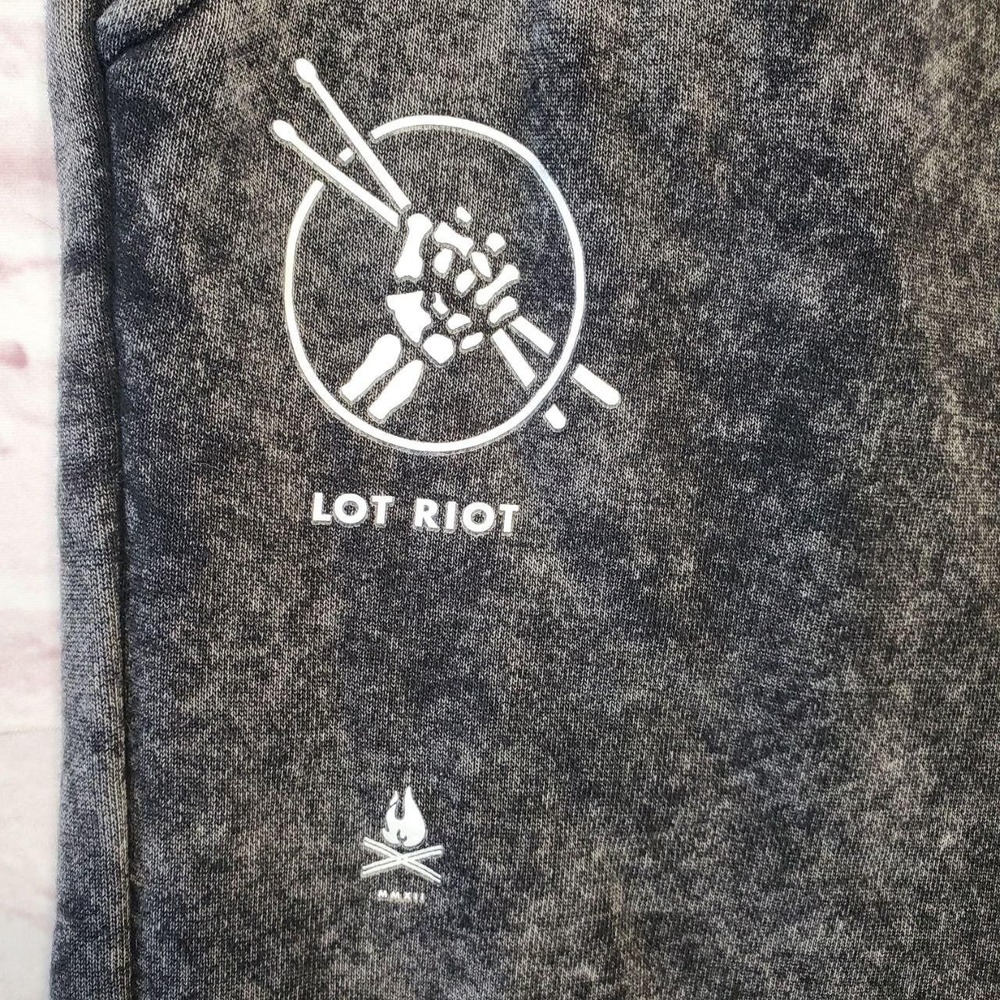 Independent Trading Co Lot Riot Jogger Sweatpants Gray Drummer Mens Small Skater View 3